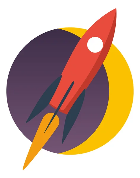 Space,spaceship - rocket — Stock Vector