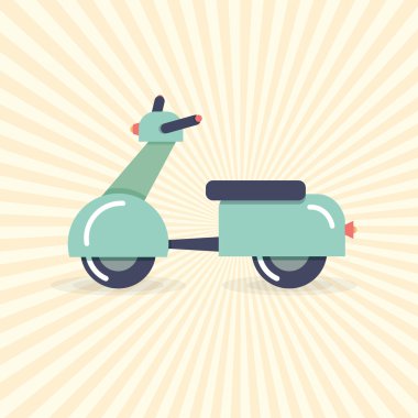 Vektör çizim, scooter