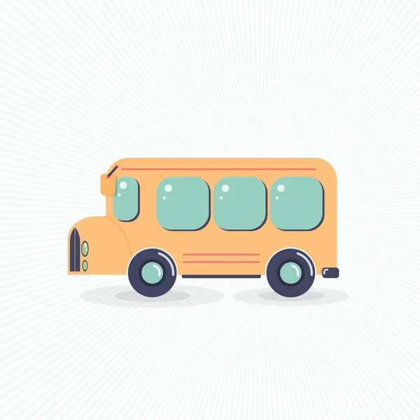 Школьный автобус, векторная иллюстрация — стоковый вектор