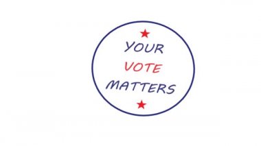 2020 Amerika Birleşik Devletleri Başkanlık seçim bayrağı. Yurtsever Yıldızlarla 2020 'ye oy verin..