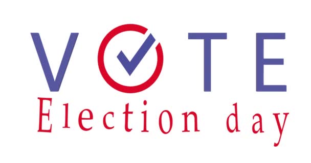 Sztandar Wyborczy Stanów Zjednoczonych Ameryki 2020 Baner Wyborczy Głosowanie 2020 — Wideo stockowe