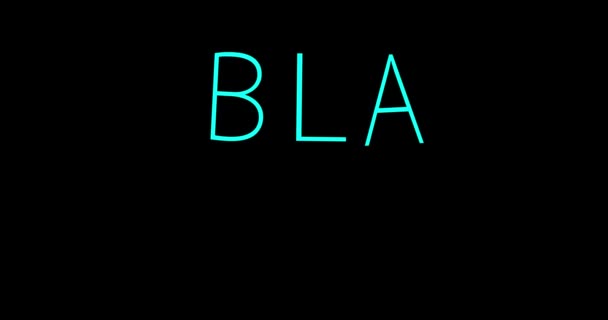 Zwarte Vrijdag Sms Verkoop Spandoek Neon — Stockvideo