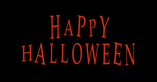 Halloween Vacaciones Celebración Halloween Motion Animation — Vídeos de Stock