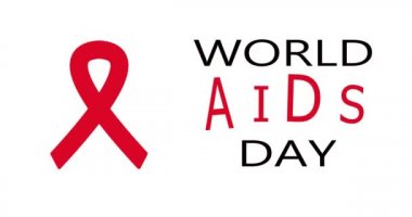 AIDS farkındalık kurdelesi. Kırmızı kurdele HIV. Tıbbi bir tema hakkında bilgi animasyonu. Kırmızı Kurdele Farkındalığı. Dünya AIDS Yetimleri Günü. Dünya AIDS Günü.
