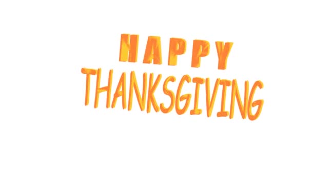 Jour Thanksgiving Carte Postale Pour Félicitations Bannière Thanksgiving Heureux — Video