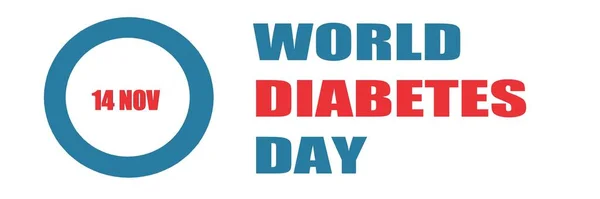 World Day Diabetes Medisinsk Animasjon Medisinsk Konsept Moderne Stillogo November – stockfoto