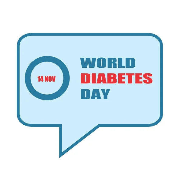 World Day Diabetes Medisinsk Animasjon Medisinsk Konsept Moderne Stillogo November – stockfoto