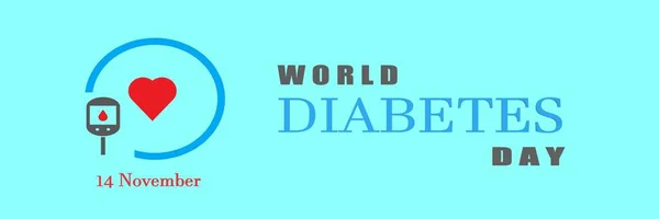 Consciência Diabetes Fita Azul Ilustração Logotipo Estilo Moderno Para Campanhas — Fotografia de Stock