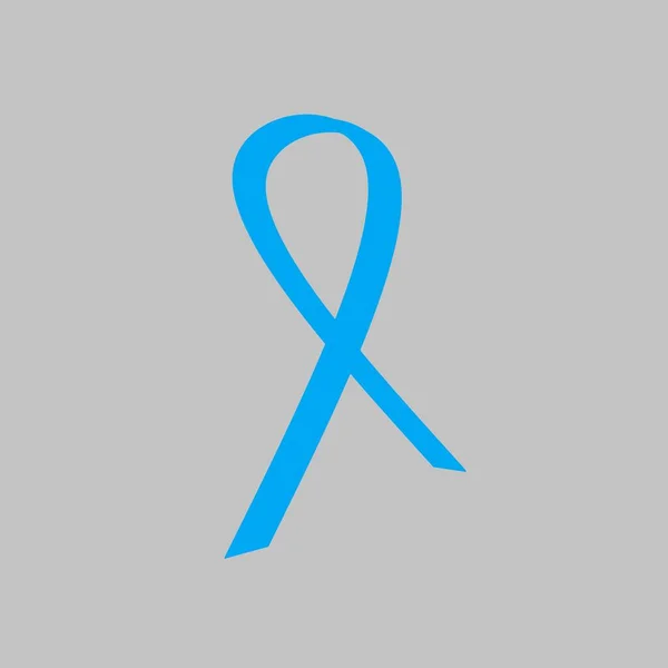 Kesadaran Diabetes Pita Biru Ilustrasi Logo Modern Untuk Kampanye Kesadaran — Stok Foto