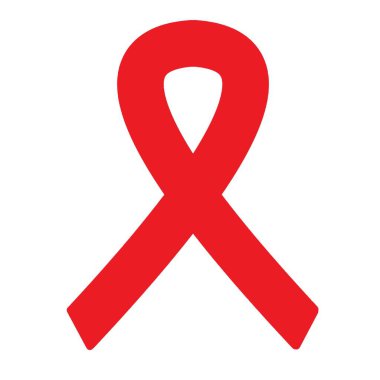 AIDS farkındalık kurdelesi. Dünya AIDS Günü. AIDS farkındalık kurdelesi.