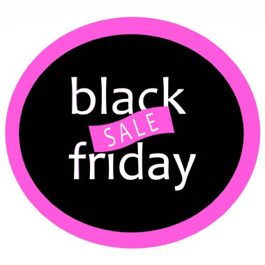 Kara Cuma indirimi. Satış bayrağı, simge