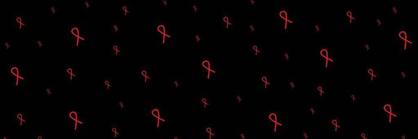 Знание о СПИДе красной ленты. Иллюстрация логотипа в современном стиле для информационных кампаний декабрьского месяца. Всемирный день сирот против СПИДа. Всемирный день борьбы со СПИДом