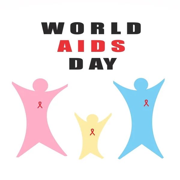 Ajuda Fita Conscientização Fita Vermelha Conceito Conscientização Hiv Dia Mundial — Fotografia de Stock