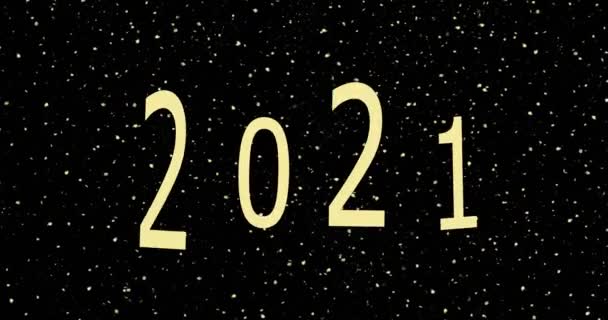 2021 Feliz Año Nuevo — Vídeo de stock