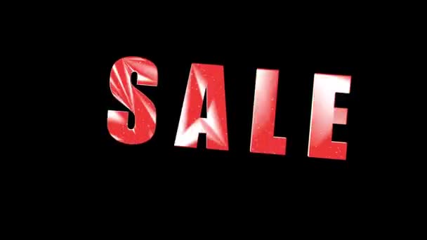 Wesołych Świąt Sprzedaż Sprzedaż Szablon Baner Ulotki Druku Czerwony Kolor — Wideo stockowe