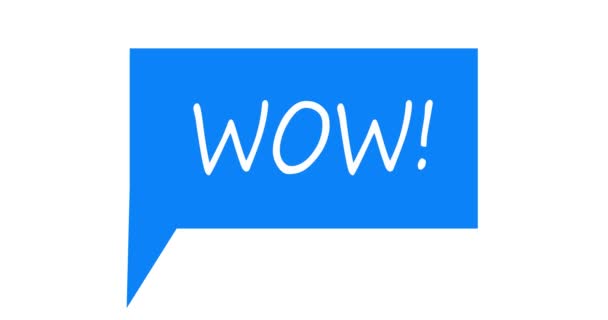 Wow Text Neon Animation Wow Verkauf — Stockvideo