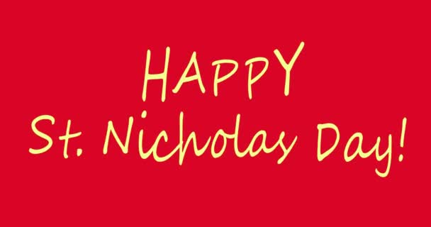 Νίκολας Ντέι Χαρούμενη Κάρτα Αγίου Νικολάου — Αρχείο Βίντεο