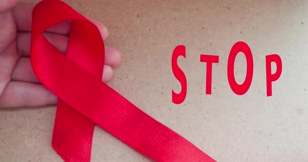 Állítsd Meg Aids Aids Árvák Világnapja Aids Világnapja — Stock videók