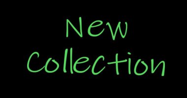 Yeni bir kolleksiyon. Animasyon. Sosyal medya tasarımı