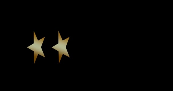 5つ星アニメ ホテルとサービスのコンセプト — ストック動画