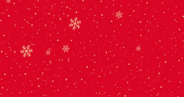 Flocos Neve Confete 2021 Ano Novo Feliz Natal Feriado Inverno — Vídeo de Stock