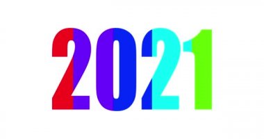 2021 yılı. Mutlu yıllar 2021, mutlu Noeller. Canlandırma