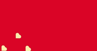 Aşk kalp sevgililer günü arka plan animasyonu