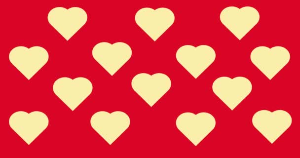 Liebe Herz Valentine Hintergrundanimation — Stockvideo
