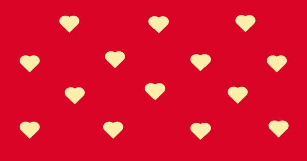 Miłość Serce Walentynki Tło Animacja — Wideo stockowe