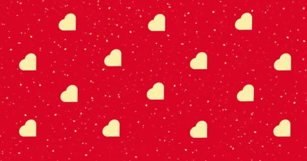 Love Heart Valentine Background Animation — Stock Video