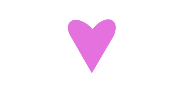 Kärlek Hjärta Valentine Bakgrund Animation — Stockvideo