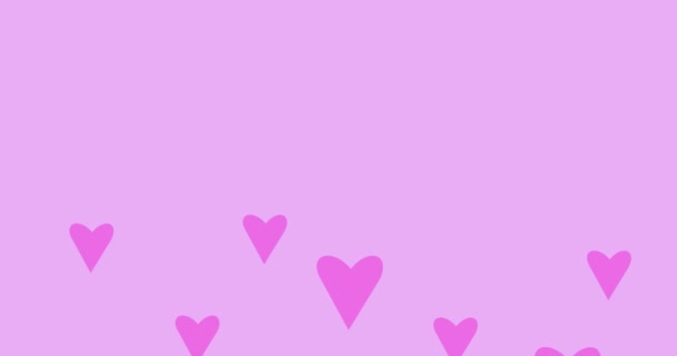 Liebe Herz Valentine Hintergrundanimation — Stockvideo