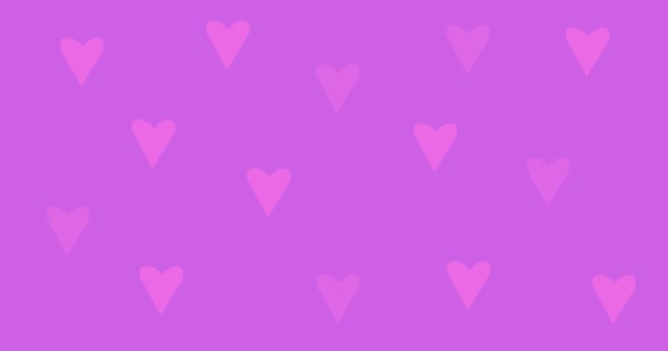 Liebe Herz Valentine Hintergrundanimation — Stockvideo