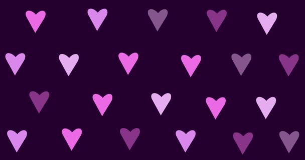 Love Heart Valentine Background Animation — Stock Video