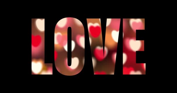 Día San Valentín Tema Amor Para Boda Aniversario Festival San — Vídeos de Stock