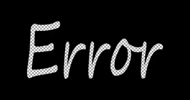 Error 404 Concept Dari Minimal Badge Wonder Atau Fail Error — Stok Video