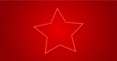 kırmızı arkaplanda kırmızı yıldız