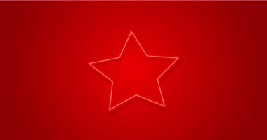 kırmızı arkaplanda kırmızı yıldız