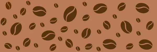 Abstracte Banner Koffiebonen Koffie Template — Stockfoto