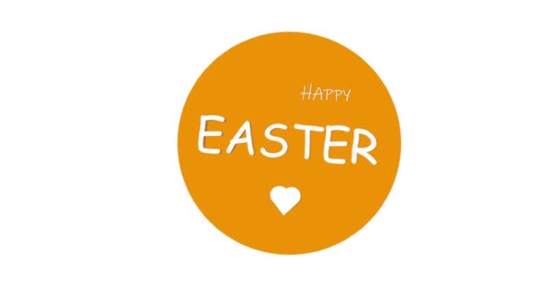 Joyeux Pâques Carte Postale Pour Félicitations Joyeuse Animation Pâques — Video