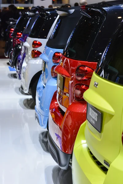 Smart cars auf dem Genfer Autosalon — Stockfoto