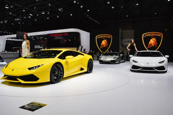 Lamborghini Huracan представили на Женевском автосалоне — стоковое фото