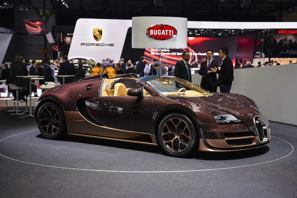 Bugatti Veyron Grand Sport Vitesse Rembrandt Bugatti at the Geneva Motor Show Stock Photo