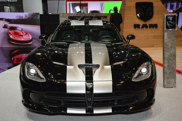 Dodge Viper na ženevském autosalonu — Stock fotografie