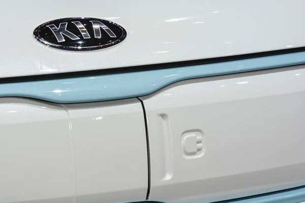 Kia Soul EV на Женевском автосалоне — стоковое фото