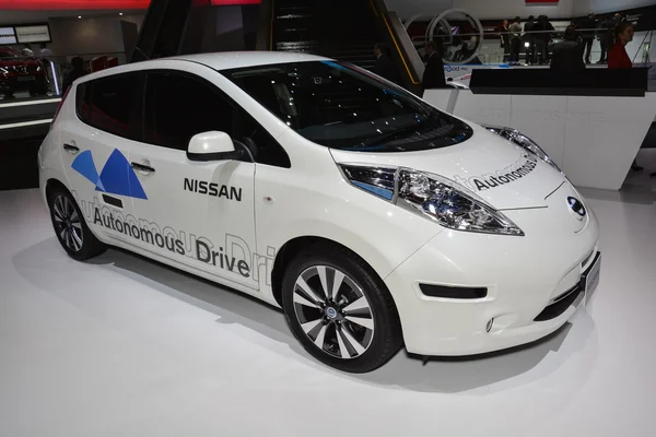 Nissan Autonomous Drive en el Salón del Automóvil de Ginebra Imagen De Stock
