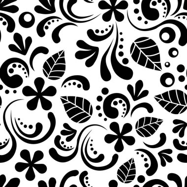 Çiçeksel arka plan pürüzsüz desen, vektör çizimi