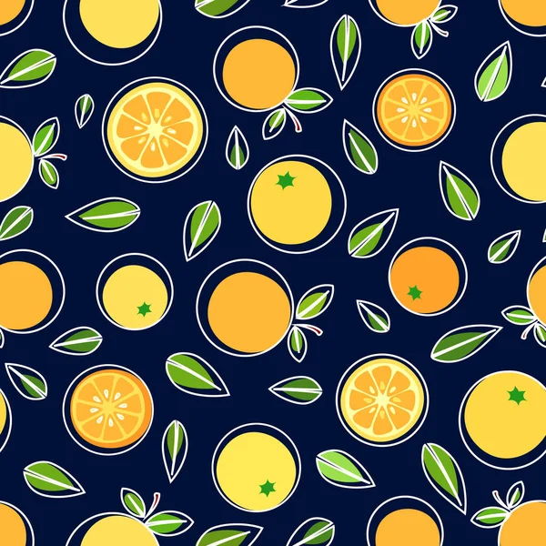 Hintergrund Mit Orangen Vektorillustration — Stockvektor