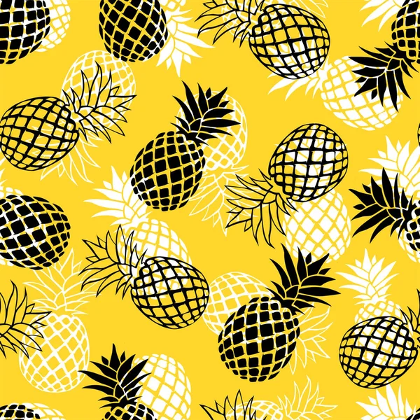 Hintergrund Mit Ananas Vektorillustration — Stockvektor