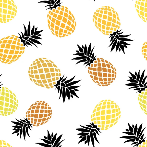 Hintergrund Mit Ananas Vektorillustration — Stockvektor